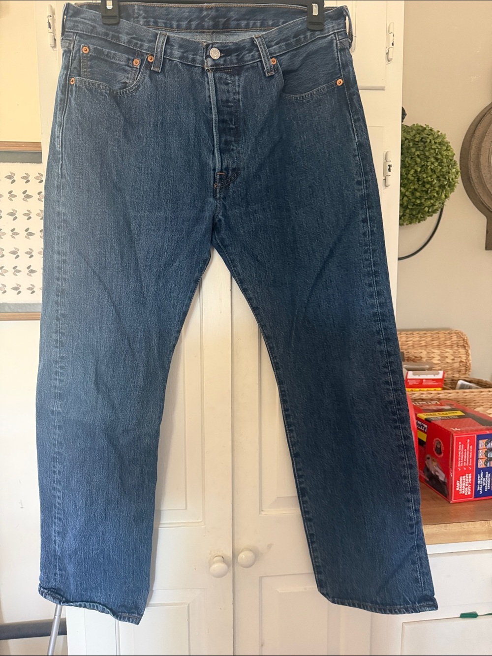 Levi's Men's Dark Blue Straight Jeans